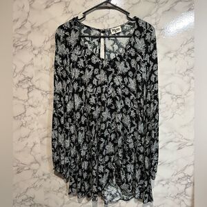 Show me Your MUMU Floral Tunic Mini Dress Size S